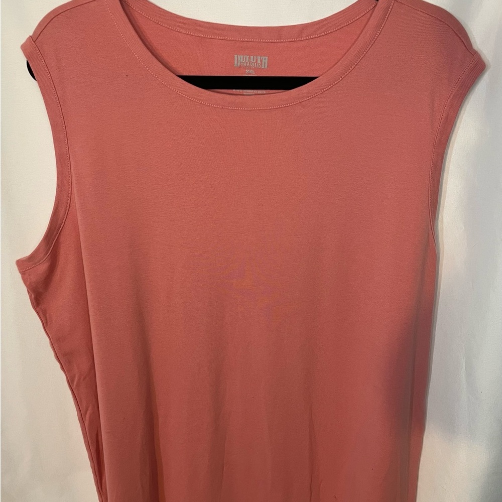 Duluth Trading Co Coral No sleeve Tee or tank top